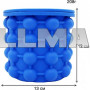Форма для заморозки льда Ice Cube Maker с крышкой синяя